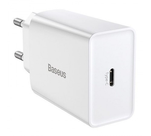 МЗП Baseus Speed Mini Quick Charger 20W (1USB-C) (CCFS-S) Білий МЗП Baseus Speed Mini Quick Charger 20W (1USB-C) (CCFS-S) Білий