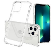 TPU чохол GETMAN Ease logo посилені кути для Apple iPhone 13 Pro (6.1") Безбарвний (прозорий)