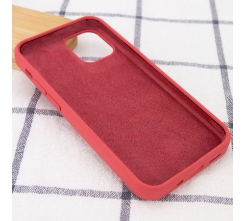 Чохол Silicone Case Full Protective (AA) для Apple iPhone 13 (6.1") Червоний / Camellia Чохол Silicone Case Full Protective (AA) для Apple iPhone 13 (6.1") Червоний / Camellia