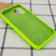 Чохол Silicone Case Full Protective (AA) для Apple iPhone 13 (6.1") Салатовий / Neon Green