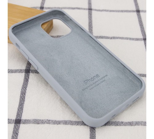 Чохол Silicone Case Full Protective (AA) для Apple iPhone 13 (6.1") Сірий / Mist Blue Чохол Silicone Case Full Protective (AA) для Apple iPhone 13 (6.1") Сірий / Mist Blue