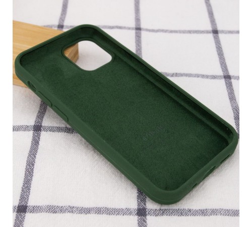 Чохол Silicone Case Full Protective (AA) для Apple iPhone 13 (6.1") Зелений / Army green Чохол Silicone Case Full Protective (AA) для Apple iPhone 13 (6.1") Зелений / Army green