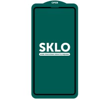 Захисне скло SKLO 5D (тех.пак) для Apple iPhone 13 / 13 Pro / 14 (6.1") Чорний