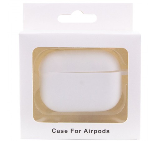 Силіконовий футляр New з карабіном для навушників Airpods Pro Білий / White Силіконовий футляр New з карабіном для навушників Airpods Pro Білий / White