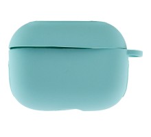 Силіконовий футляр New з карабіном для навушників Airpods Pro Бірюзовий / Marine Green