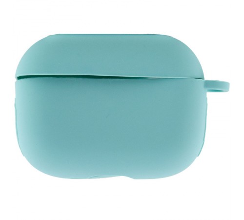 Силіконовий футляр New з карабіном для навушників Airpods Pro Бірюзовий / Marine Green Силіконовий футляр New з карабіном для навушників Airpods Pro Бірюзовий / Marine Green