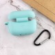 Силіконовий футляр New з карабіном для навушників Airpods Pro Бірюзовий / Marine Green