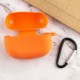 Силіконовий футляр New з карабіном для навушників Airpods Pro Помаранчевий / Kumquat