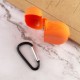 Силіконовий футляр New з карабіном для навушників Airpods Pro Помаранчевий / Kumquat