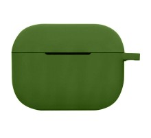 Силіконовий футляр New з карабіном для навушників Airpods Pro Зелений / Army green