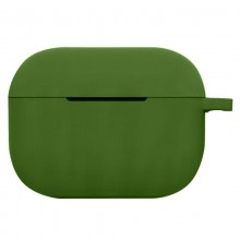 Силіконовий футляр New з карабіном для навушників Airpods Pro Зелений / Army green
