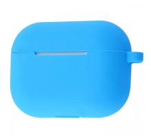 Силіконовий футляр New з карабіном для навушників Airpods Pro Блакитний / Blue