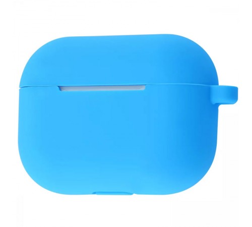 Силіконовий футляр New з карабіном для навушників Airpods Pro Блакитний / Blue Силіконовий футляр New з карабіном для навушників Airpods Pro Блакитний / Blue