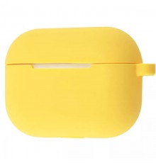 Силіконовий футляр New з карабіном для навушників Airpods Pro Жовтий / Canary Yellow
