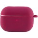 Силіконовий футляр New з карабіном для навушників Airpods Pro Бордовий / Maroon