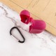Силіконовий футляр New з карабіном для навушників Airpods Pro Бордовий / Maroon