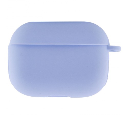 Силіконовий футляр New з карабіном для навушників Airpods Pro Блакитний / Lilac Blue Силіконовий футляр New з карабіном для навушників Airpods Pro Блакитний / Lilac Blue