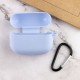 Силіконовий футляр New з карабіном для навушників Airpods Pro Блакитний / Lilac Blue