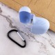 Силіконовий футляр New з карабіном для навушників Airpods Pro Блакитний / Lilac Blue