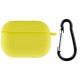 Силіконовий футляр New з карабіном для навушників Airpods Pro Жовтий / Bright Yellow
