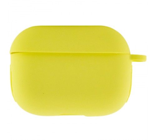 Силіконовий футляр New з карабіном для навушників Airpods Pro Жовтий / Bright Yellow Силіконовий футляр New з карабіном для навушників Airpods Pro Жовтий / Bright Yellow