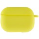 Силіконовий футляр New з карабіном для навушників Airpods Pro Жовтий / Bright Yellow