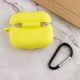 Силіконовий футляр New з карабіном для навушників Airpods Pro Жовтий / Bright Yellow
