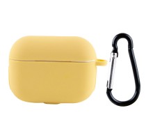 Силіконовий футляр New з карабіном для навушників Airpods Pro Жовтий / Yellow