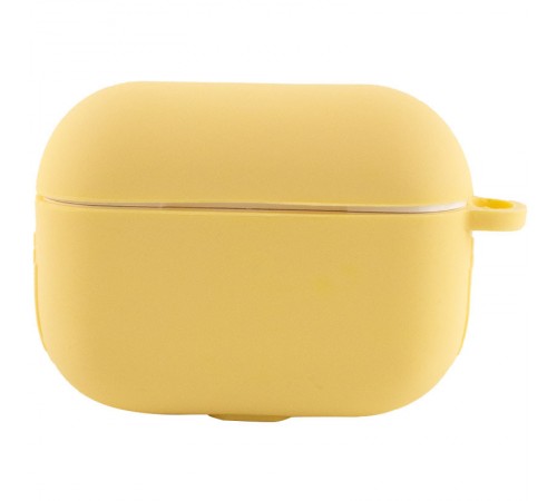 Силіконовий футляр New з карабіном для навушників Airpods Pro Жовтий / Yellow Силіконовий футляр New з карабіном для навушників Airpods Pro Жовтий / Yellow