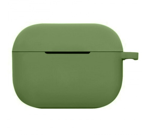 Силіконовий футляр New з карабіном для навушників Airpods Pro Зелений / Dark green Силіконовий футляр New з карабіном для навушників Airpods Pro Зелений / Dark green