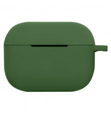 Силіконовий футляр New з карабіном для навушників Airpods Pro Зелений / Forest green