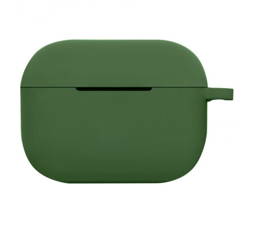 Силіконовий футляр New з карабіном для навушників Airpods Pro Зелений / Forest green Силіконовий футляр New з карабіном для навушників Airpods Pro Зелений / Forest green