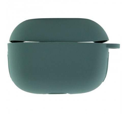 Силіконовий футляр New з карабіном для навушників Airpods Pro Зелений / Pine green Силіконовий футляр New з карабіном для навушників Airpods Pro Зелений / Pine green
