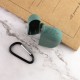 Силіконовий футляр New з карабіном для навушників Airpods Pro Зелений / Pine green