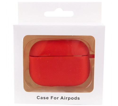 Силіконовий футляр New з карабіном для навушників Airpods Pro Червоний / Red Силіконовий футляр New з карабіном для навушників Airpods Pro Червоний / Red