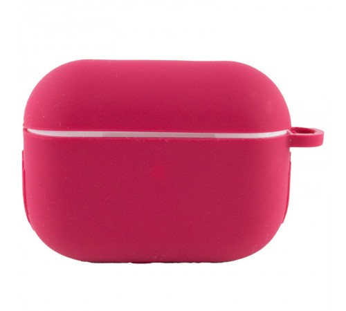 Силіконовий футляр New з карабіном для навушників Airpods Pro Червоний / Rose Red Силіконовий футляр New з карабіном для навушників Airpods Pro Червоний / Rose Red