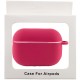 Силіконовий футляр New з карабіном для навушників Airpods Pro Червоний / Rose Red