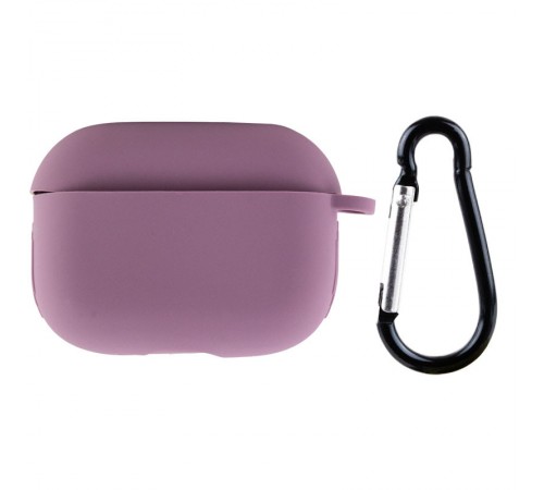 Силіконовий футляр New з карабіном для навушників Airpods Pro Ліловий / Lilac Pride Силіконовий футляр New з карабіном для навушників Airpods Pro Ліловий / Lilac Pride