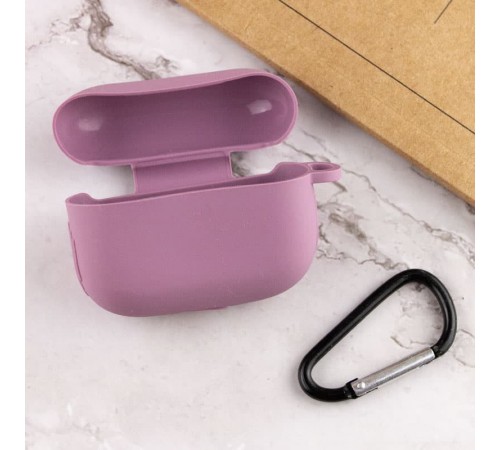 Силіконовий футляр New з карабіном для навушників Airpods Pro Ліловий / Lilac Pride Силіконовий футляр New з карабіном для навушників Airpods Pro Ліловий / Lilac Pride