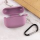 Силіконовий футляр New з карабіном для навушників Airpods Pro Ліловий / Lilac Pride