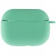 Силіконовий футляр New з карабіном для навушників Airpods Pro М'ятний / Mint