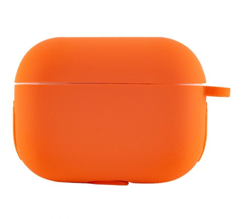 Силіконовий футляр New з карабіном для навушників Airpods Pro Помаранчевий / Apricot Силіконовий футляр New з карабіном для навушників Airpods Pro Помаранчевий / Apricot