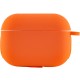 Силіконовий футляр New з карабіном для навушників Airpods Pro Помаранчевий / Apricot