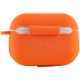 Силіконовий футляр New з карабіном для навушників Airpods Pro Помаранчевий / Apricot