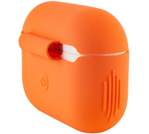 Силіконовий футляр New з карабіном для навушників Airpods Pro Помаранчевий / Apricot Силіконовий футляр New з карабіном для навушників Airpods Pro Помаранчевий / Apricot