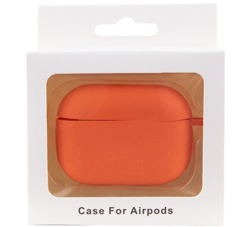 Силіконовий футляр New з карабіном для навушників Airpods Pro Помаранчевий / Apricot Силіконовий футляр New з карабіном для навушників Airpods Pro Помаранчевий / Apricot