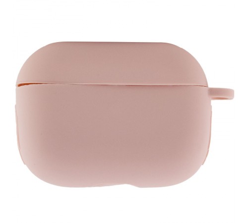 Силіконовий футляр New з карабіном для навушників Airpods Pro Рожевий / Pink Sand Силіконовий футляр New з карабіном для навушників Airpods Pro Рожевий / Pink Sand