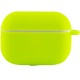 Силіконовий футляр New з карабіном для навушників Airpods Pro Салатовий / Neon green