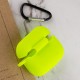 Силіконовий футляр New з карабіном для навушників Airpods Pro Салатовий / Neon green