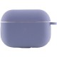 Силіконовий футляр New з карабіном для навушників Airpods Pro Сірий / Lavender Gray